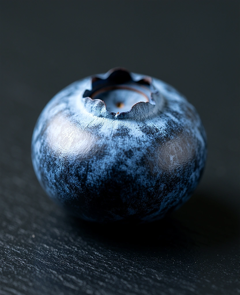 Detailaufnahme einer Blaubeere